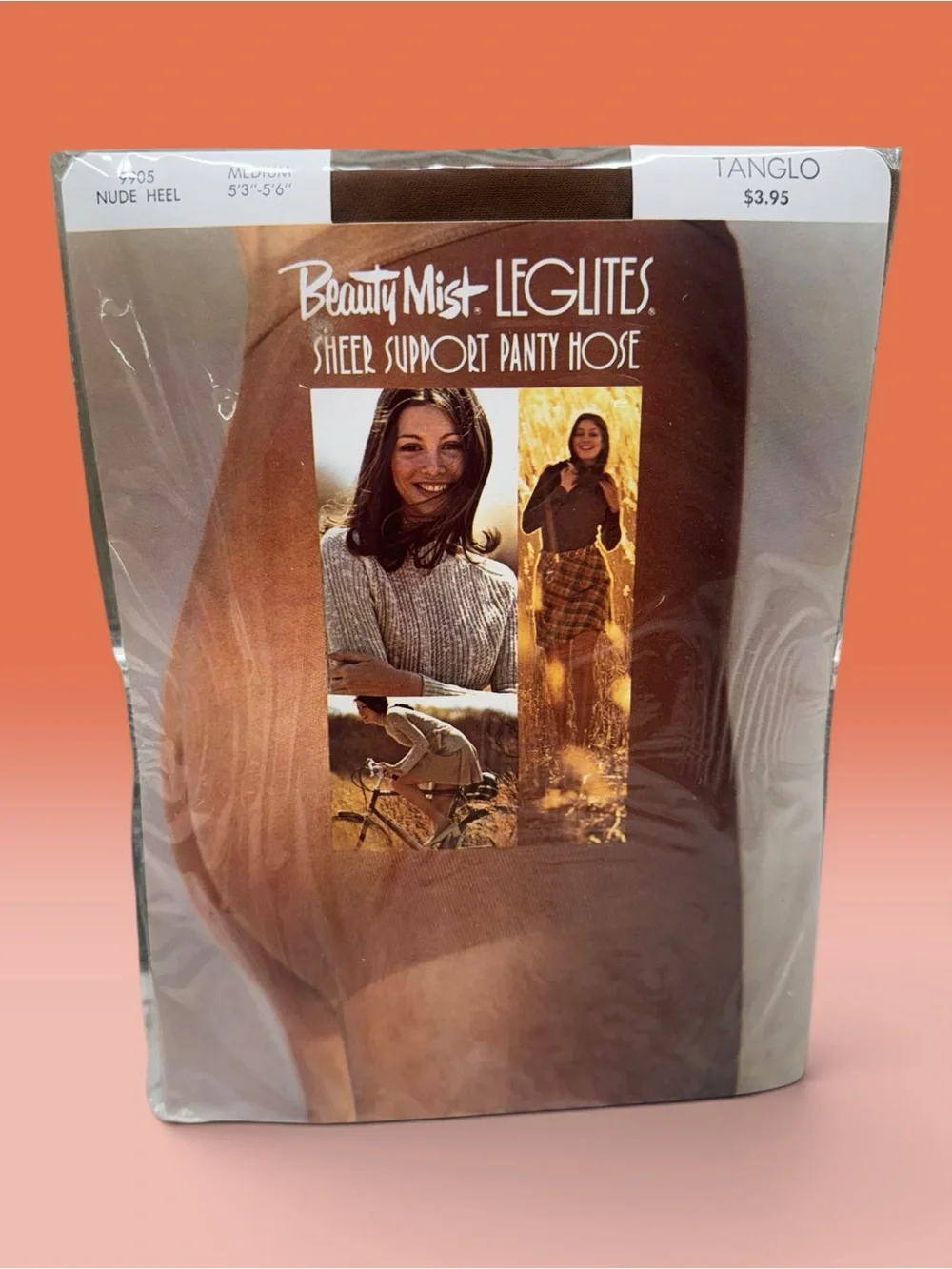 Vintage Beauty Mist LegLites Sheer Support Pantyhose Medium 9905 Tanglo NOS